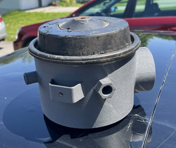 3D-printed Pontiac Fiero GT airbox body